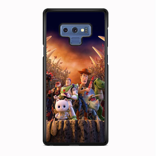 Toy Story The Time Forgot Wallpaper Samsung Galaxy Note 9 Case-Rubber Black (2D Case)-Oxvistore