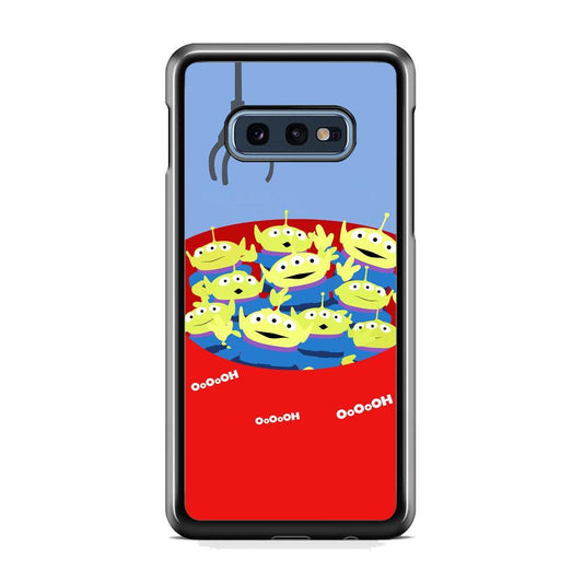Toy Strory Geen Alien Happy With Claw Toy Samsung Galaxy S10E Case-Rubber Black (2D Case)-Oxvistore