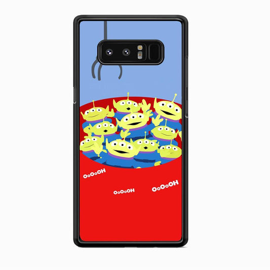 Toy Strory Geen Alien Happy With Claw Toy Samsung Galaxy Note 8 Case-Rubber Black (2D Case)-Oxvistore