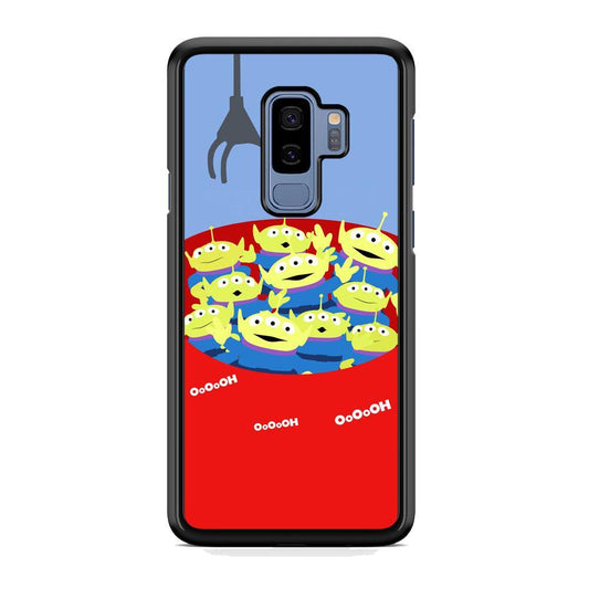Toy Strory Geen Alien Happy With Claw Toy Samsung Galaxy S9 Plus Case-Rubber Black (2D Case)-Oxvistore