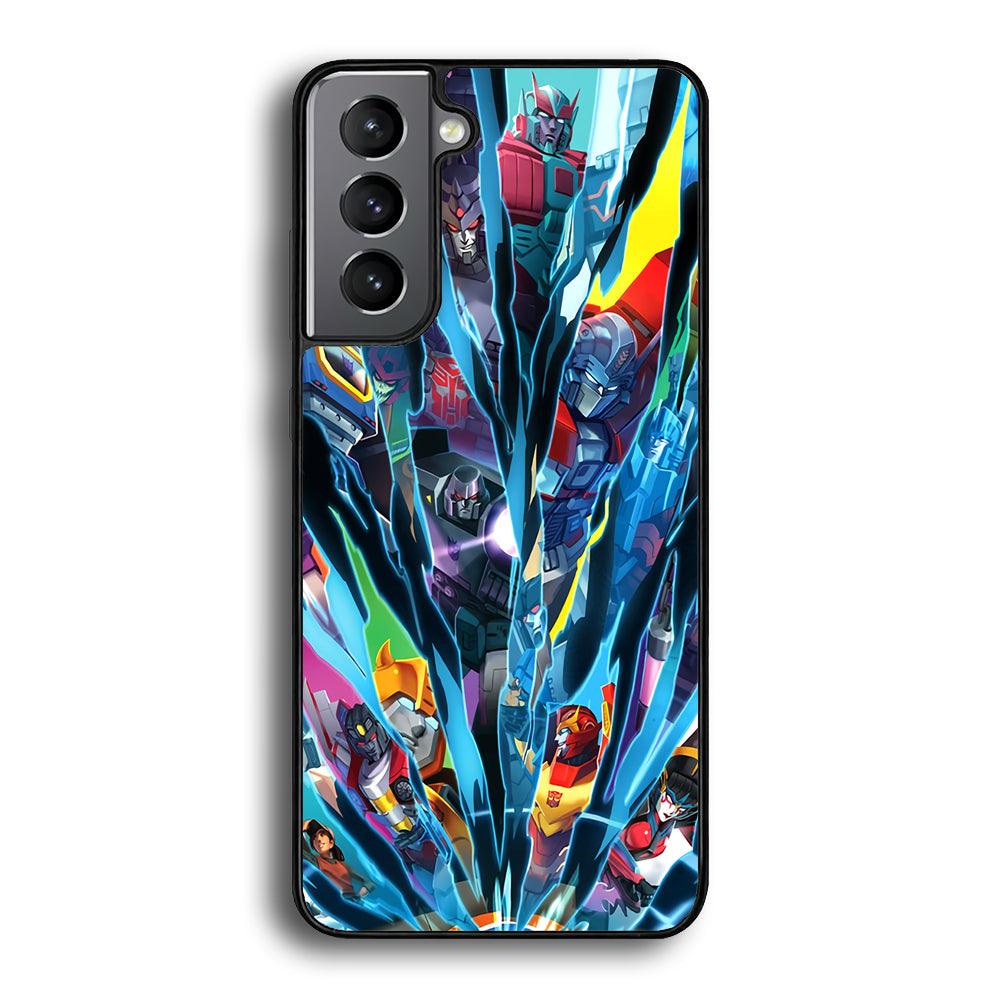 Transformers History of Cybertron Samsung Galaxy S24 Plus Case-Rubber Black (2D Case)-Oxvistore