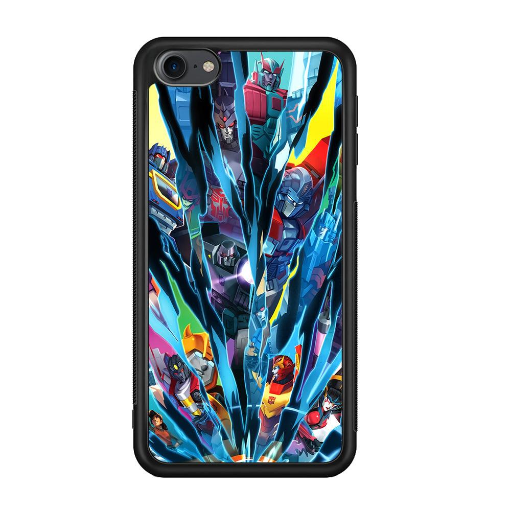 Transformers History of Cybertron iPod Touch 6 Case-Rubber Black (2D Case)-Oxvistore