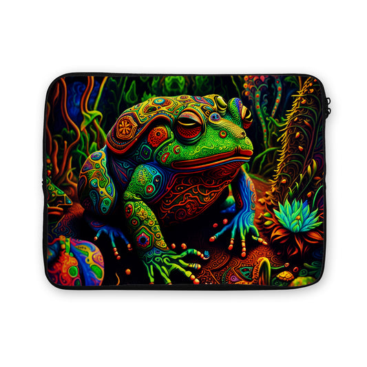 Trippy Frog Colorful Laptop Sleeve Protective Cover