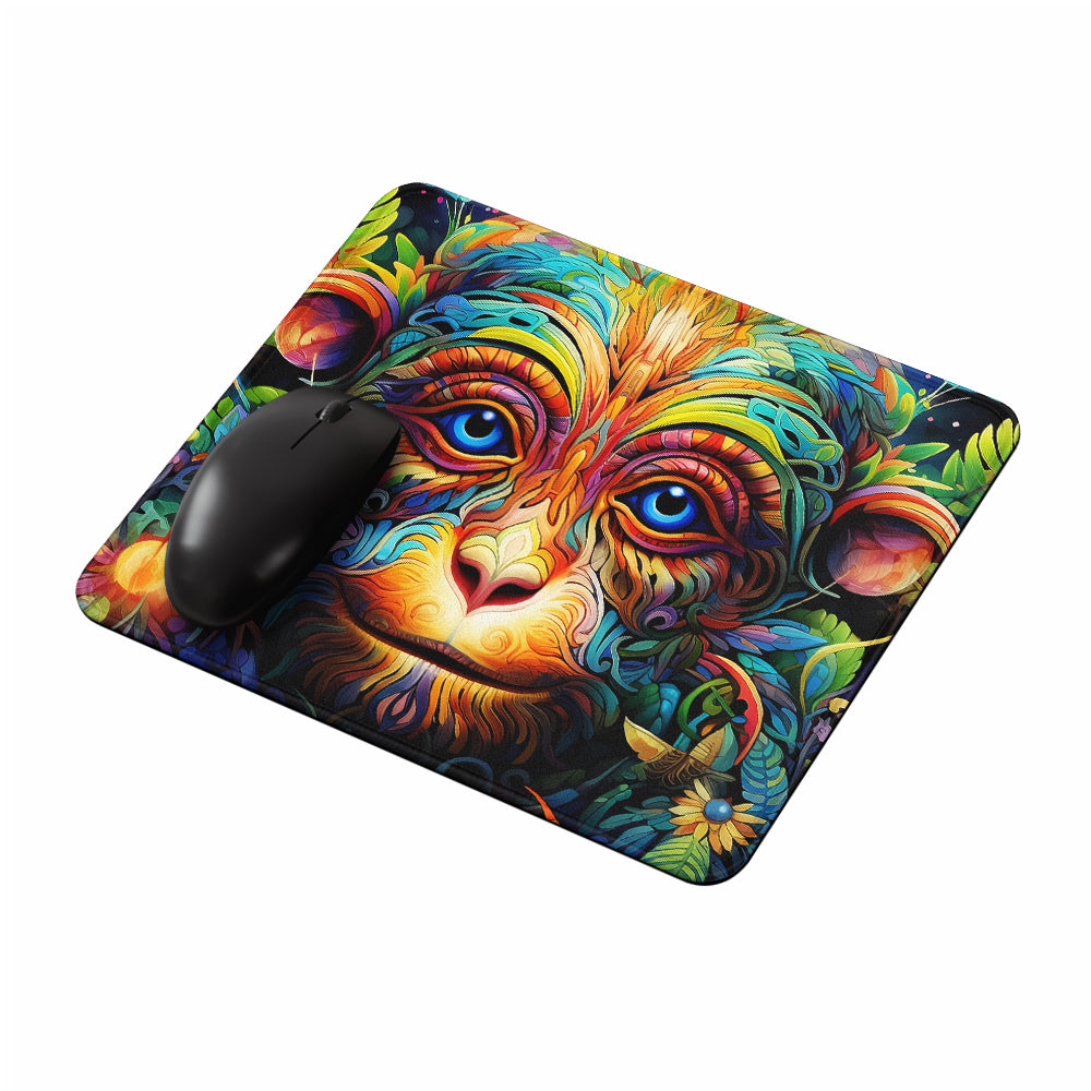 Trippy Monkey Colorful Mouse Pads