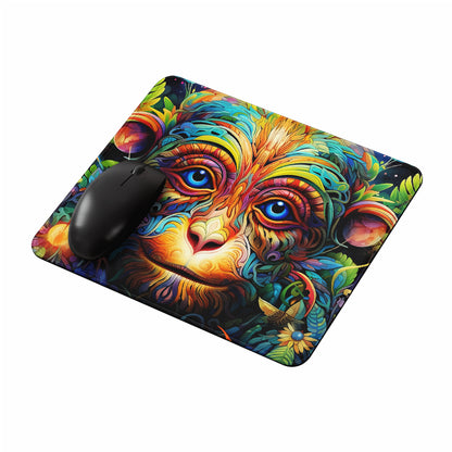 Trippy Monkey Colorful Mouse Pads