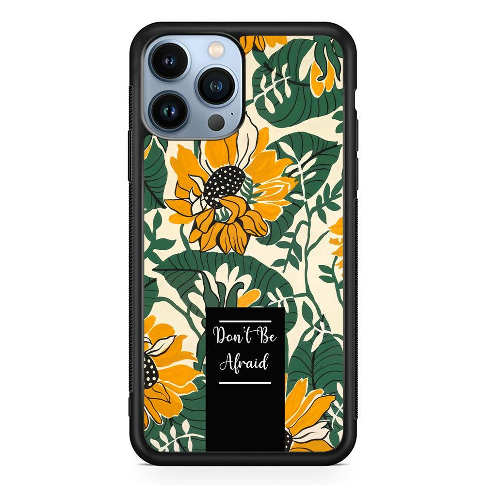 Tropical Colour Yellow Crown iPhone 13 Pro Max Case-Rubber White (2D Case)-Oxvistore