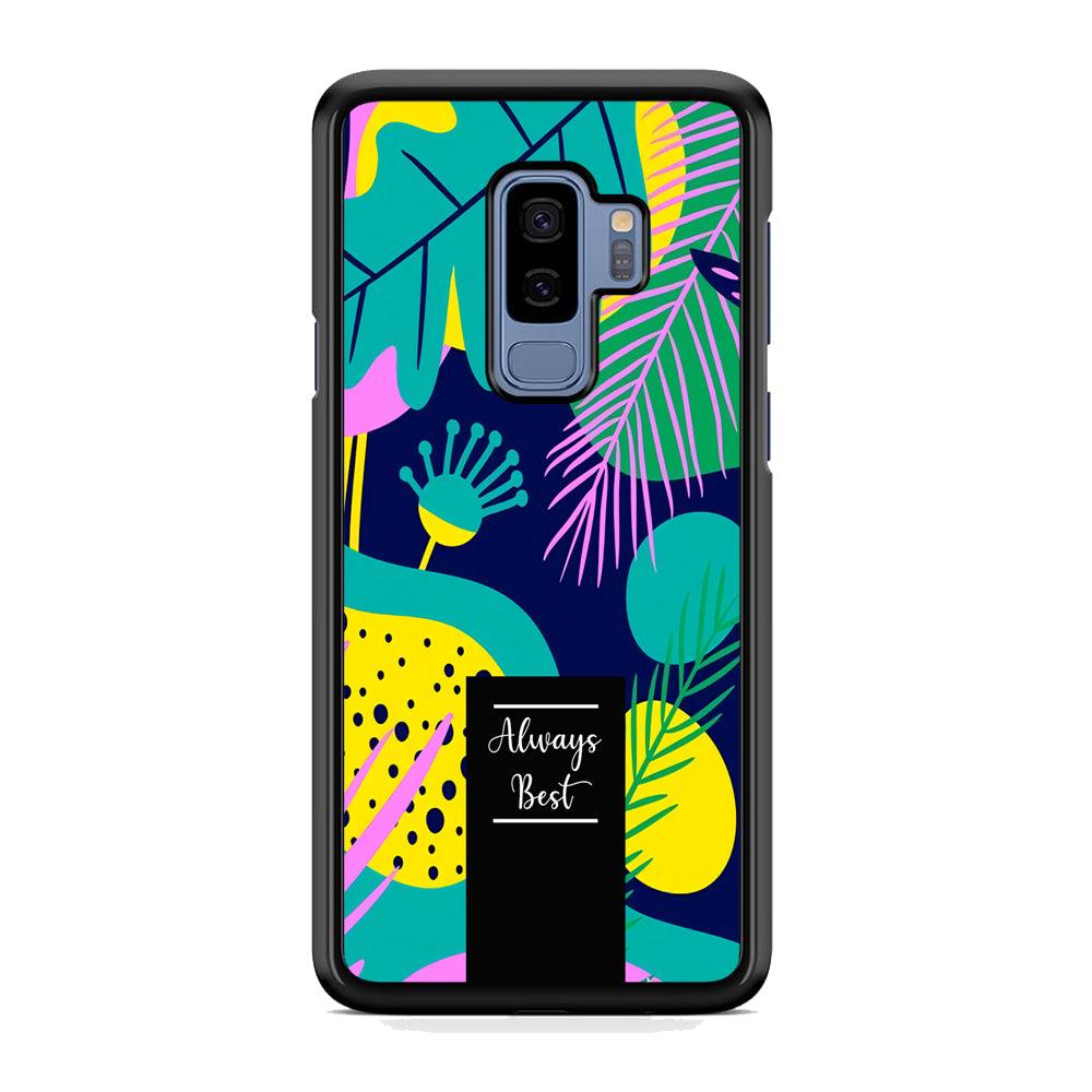 Tropical Colour The Blue World Samsung Galaxy S9 Plus Case-Rubber Black (2D Case)-Oxvistore