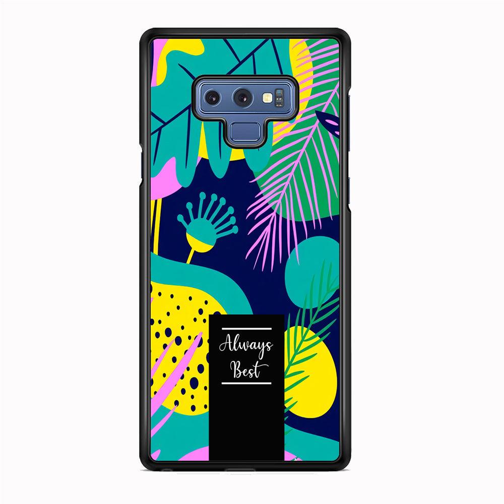 Tropical Colour The Blue World Samsung Galaxy Note 9 Case-Rubber Black (2D Case)-Oxvistore