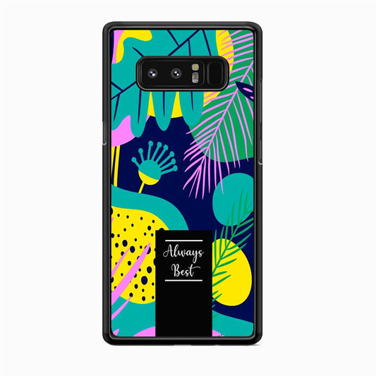 Tropical Colour The Blue World Samsung Galaxy Note 8 Case-Rubber Black (2D Case)-Oxvistore
