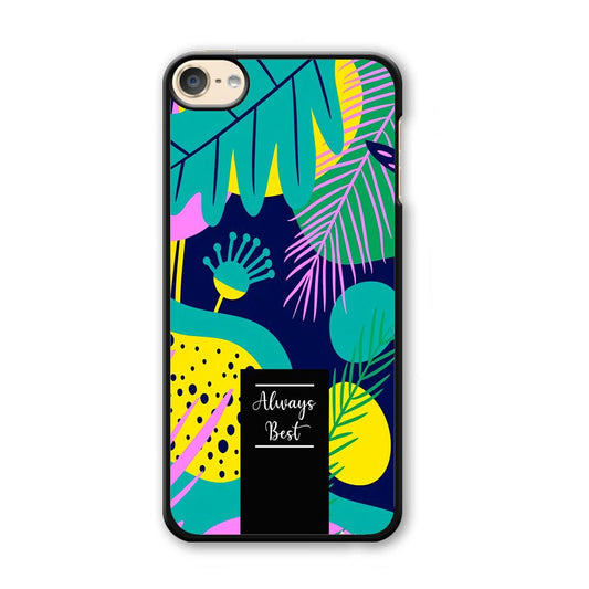 Tropical Colour The Blue World iPod Touch 6 Case-Plastic Black (2D Case)-Oxvistore