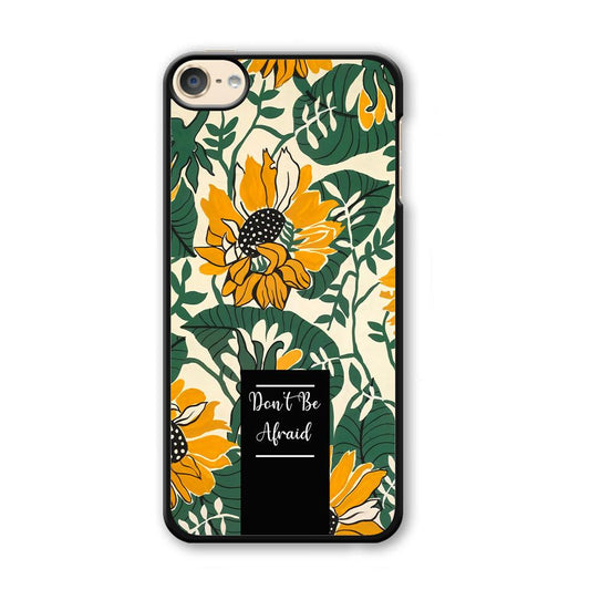 Tropical Colour Yellow Crown iPod Touch 6 Case-Plastic White (2D Case)-Oxvistore
