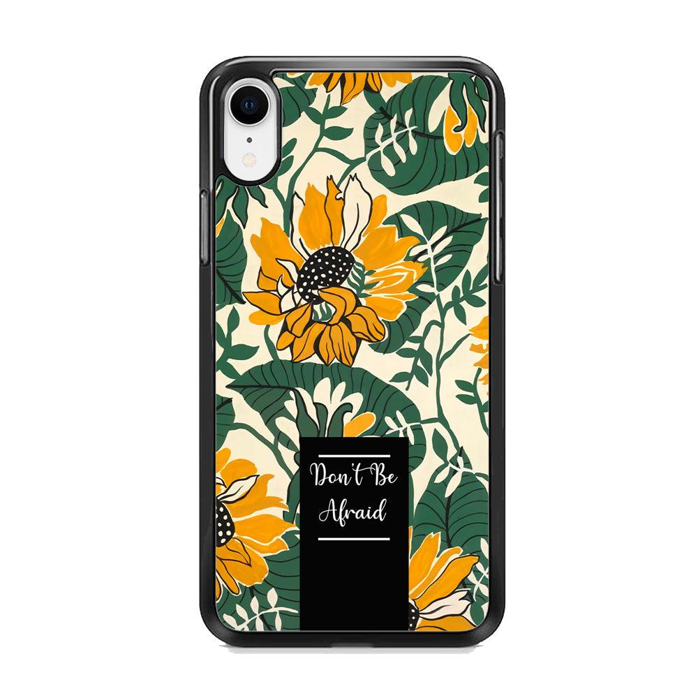 Tropical Colour Yellow Crown iPhone XR Case-Rubber Black (2D Case)-Oxvistore