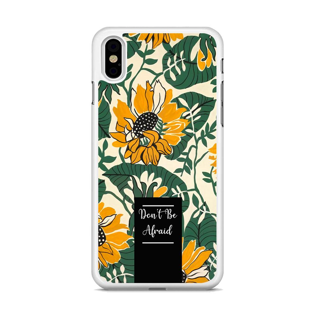 Tropical Colour Yellow Crown iPhone X Case-Oxvistore