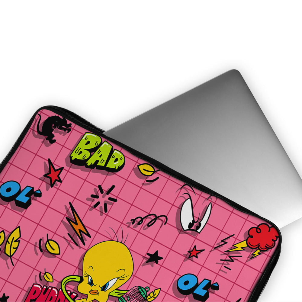 Tweety Bad Vibes Laptop Sleeve Protective Cover