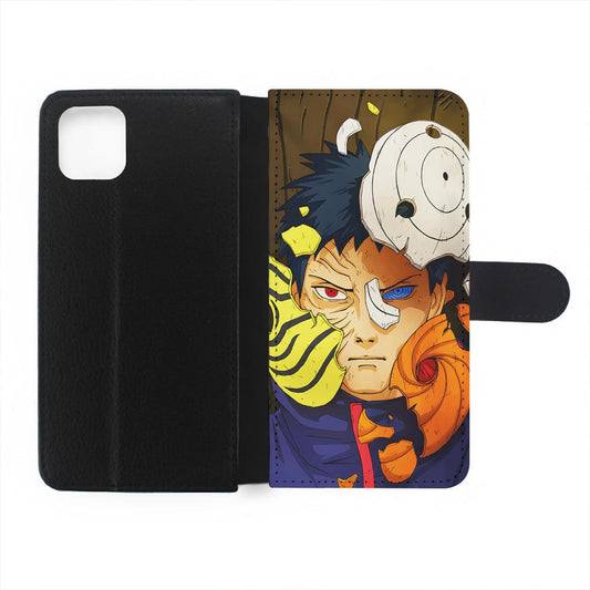 Uchiha Obito Broken Mask Flip Wallet Phone Case-Oxvistore