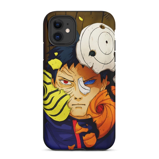 Uchiha Obito Broken Mask 2 in 1 Tough Phone Case