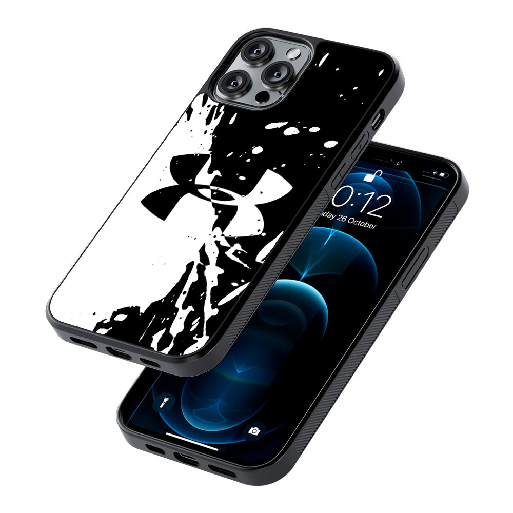 Under Armour Black White 2D Rubber Phone Case-Oxvistore
