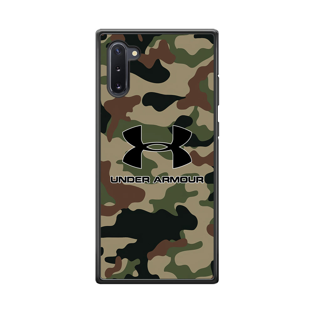 Under Armour Green Camo Samsung Galaxy Note 10 Case | Slim Rubber Case for Samsung Galaxy Note 10