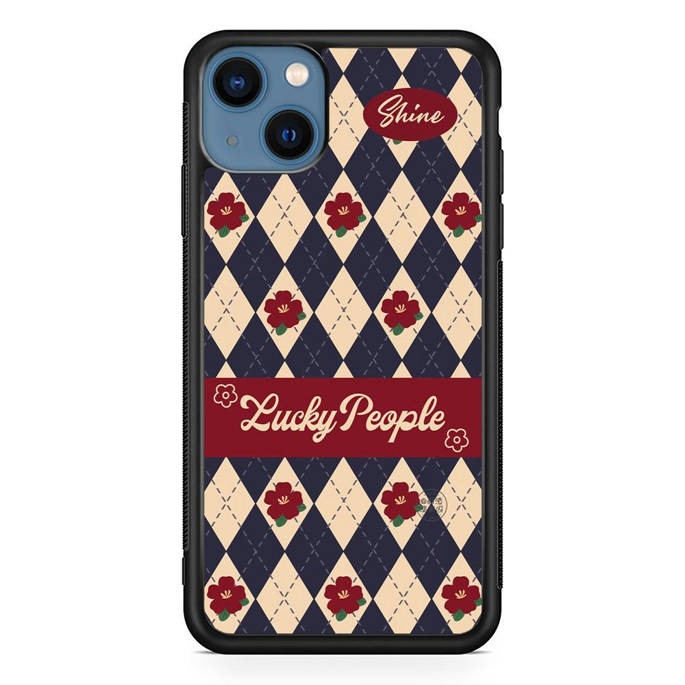 Uniform of Lucky People iPhone 13 Case-Rubber Black (2D Case)-Oxvistore