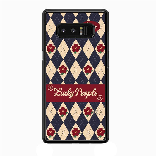 Uniform of Lucky People Samsung Galaxy Note 8 Case-Rubber Black (2D Case)-Oxvistore