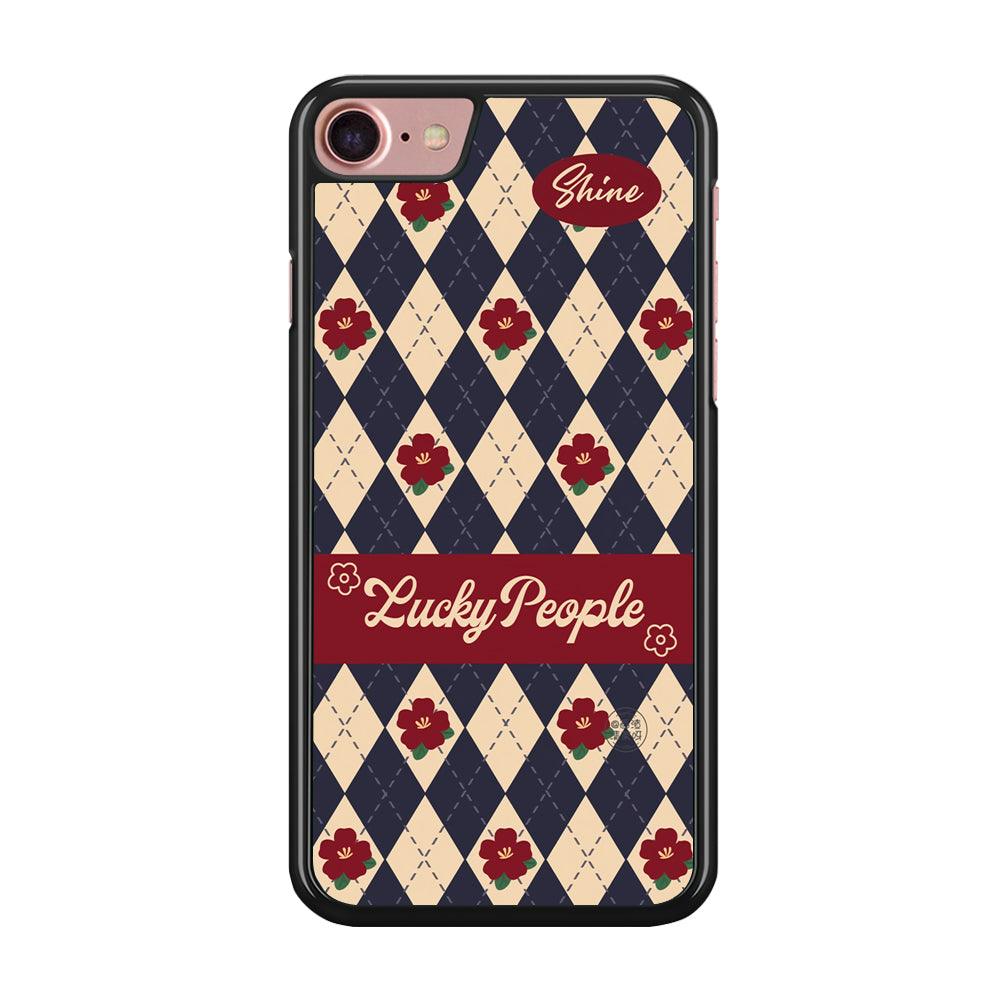 Uniform of Lucky People iPhone 7 Case-Rubber Black (2D Case)-Oxvistore
