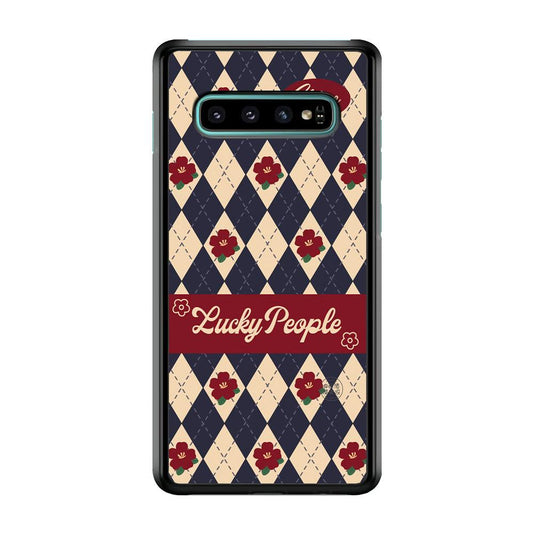 Uniform of Lucky People Samsung Galaxy S10 Case-Rubber White (2D Case)-Oxvistore