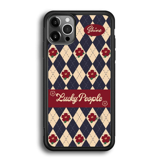Uniform of Lucky People iPhone 12 Pro Case-Rubber White (2D Case)-Oxvistore