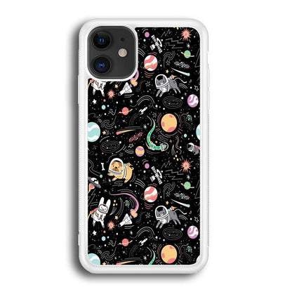 Universe Pets Playing Space iPhone 12 Case-Oxvistore