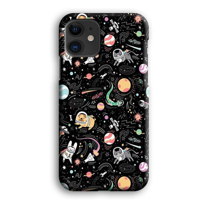 Universe Pets Playing Space iPhone 12 Case-Oxvistore