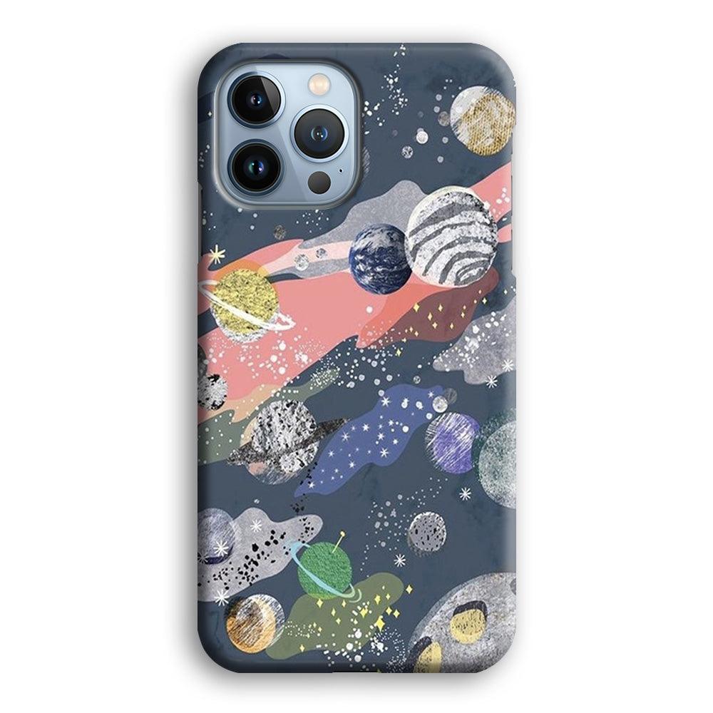 Universe Planet Collage iPhone 14 Pro Max Case-Oxvistore