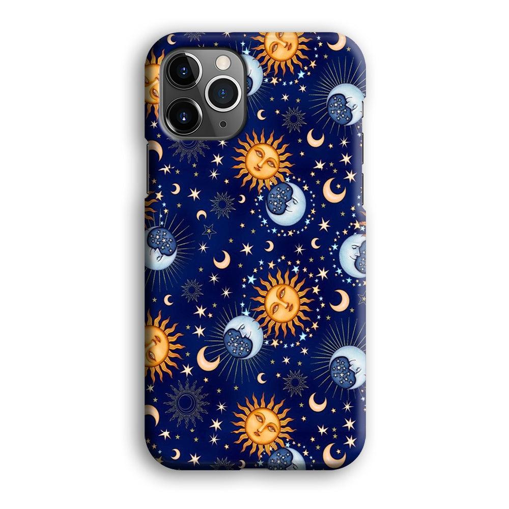 Universe Sun and Moon Face iPhone 12 Pro Case-Oxvistore