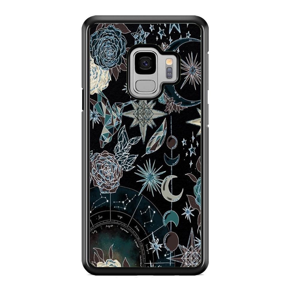 Universe Astrologic Samsung Galaxy S9 Case-Rubber Black (2D Case)-Oxvistore