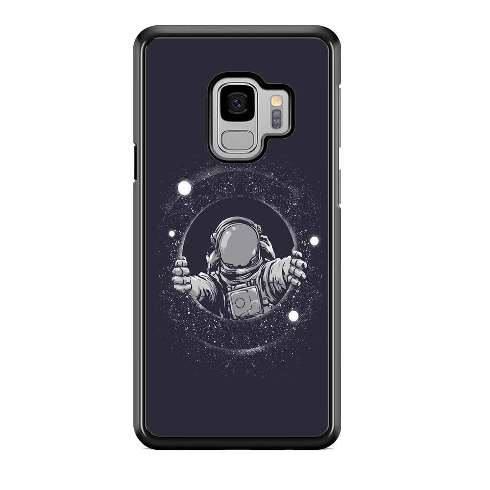 Universe Astrounout Samsung Galaxy S9 Case-Rubber Black (2D Case)-Oxvistore