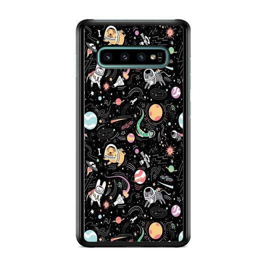 Universe Pets Playing Space Samsung Galaxy S10 Case-Oxvistore