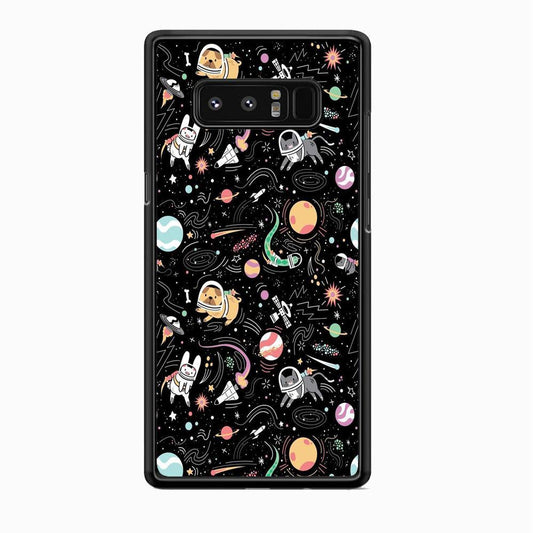 Universe Pets Playing Space Samsung Galaxy Note 8 Case-Oxvistore