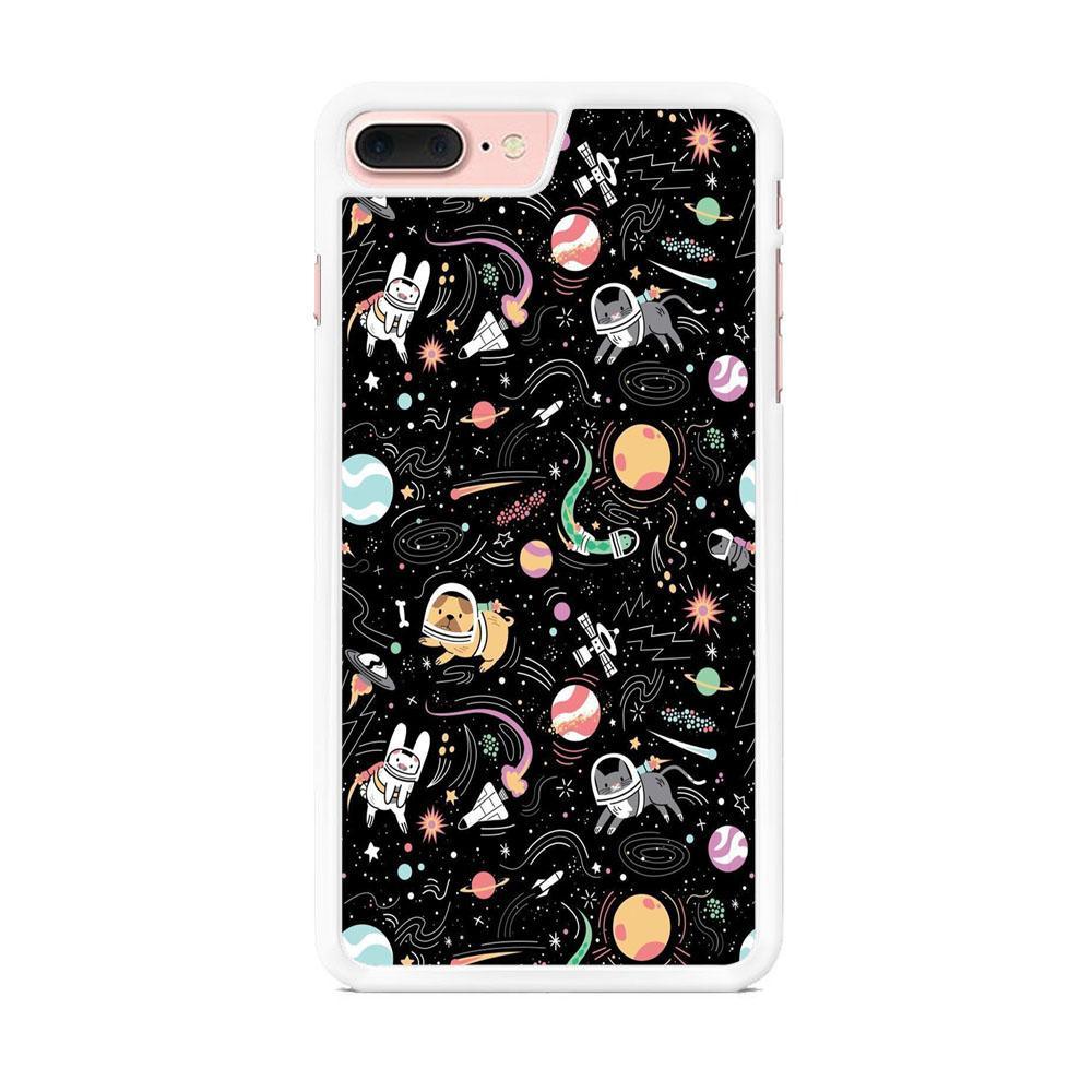 Universe Pets Playing Space iPhone 8 Plus Case-Oxvistore