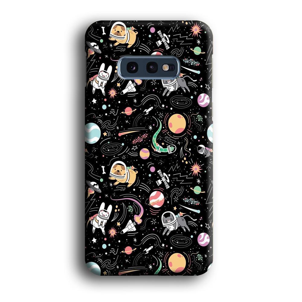 Universe Pets Playing Space Samsung Galaxy S10E Case-Oxvistore