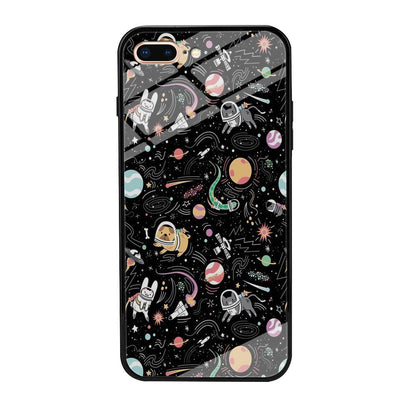 Universe Pets Playing Space iPhone 7 Plus Case-Oxvistore