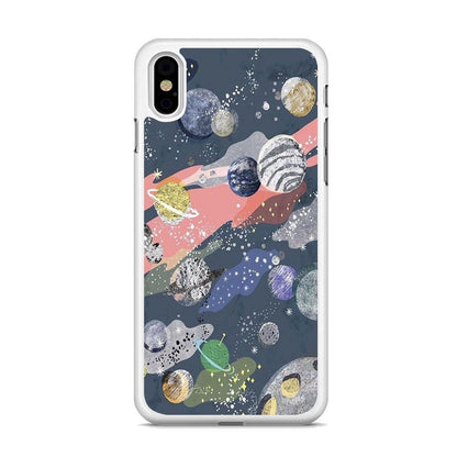 Universe Planet Collage iPhone X Case-Oxvistore