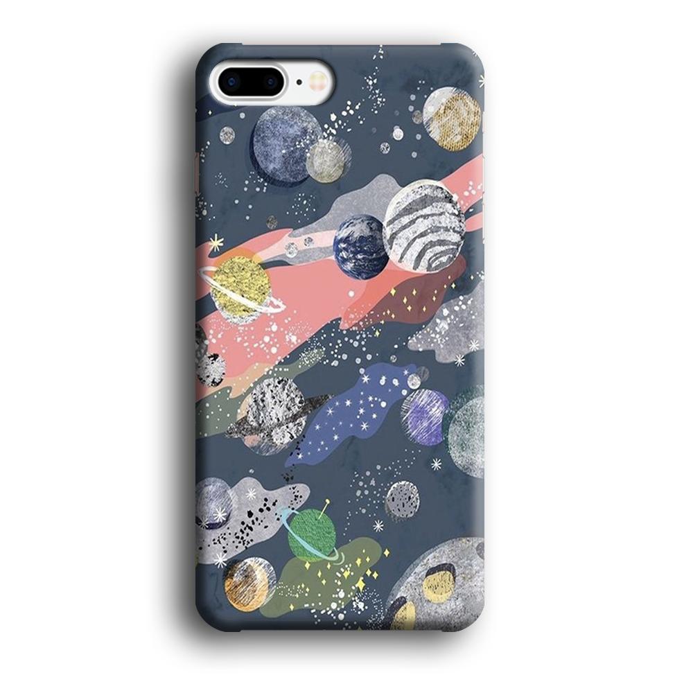 Universe Planet Collage iPhone 7 Plus Case-Oxvistore