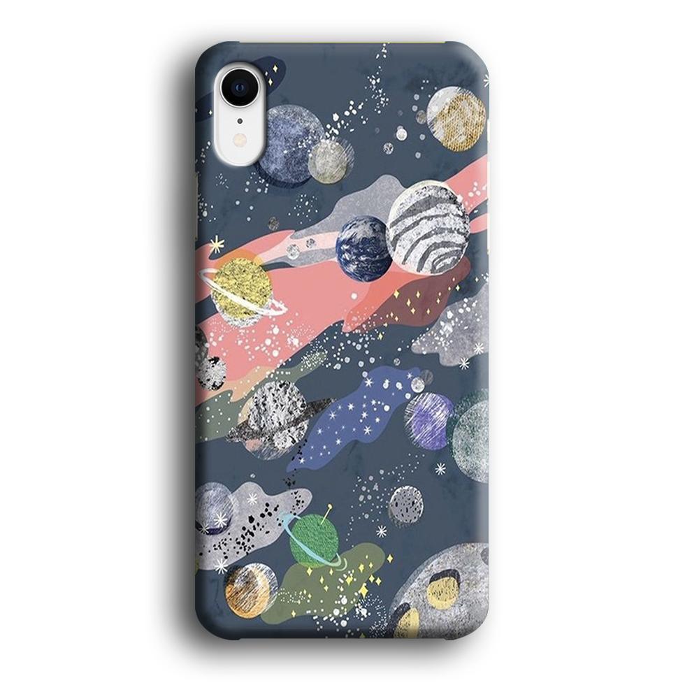 Universe Planet Collage iPhone XR Case-Oxvistore