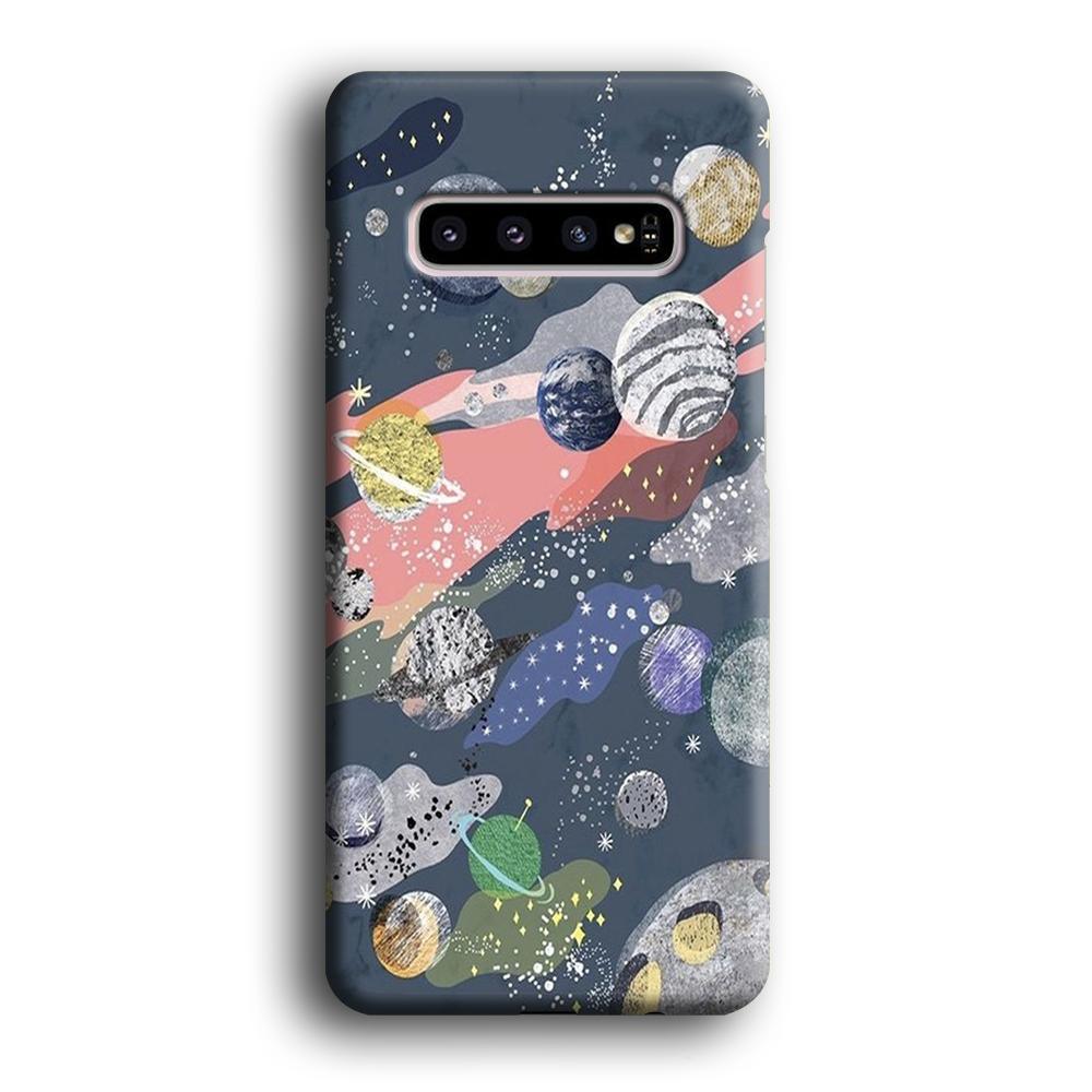 Universe Planet Collage Samsung Galaxy S10 Plus Case-Oxvistore