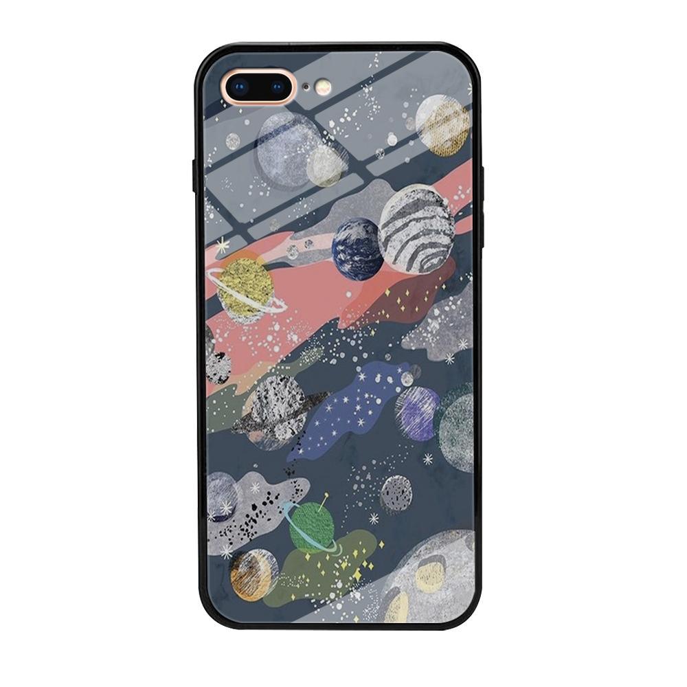 Universe Planet Collage iPhone 8 Plus Case-Oxvistore