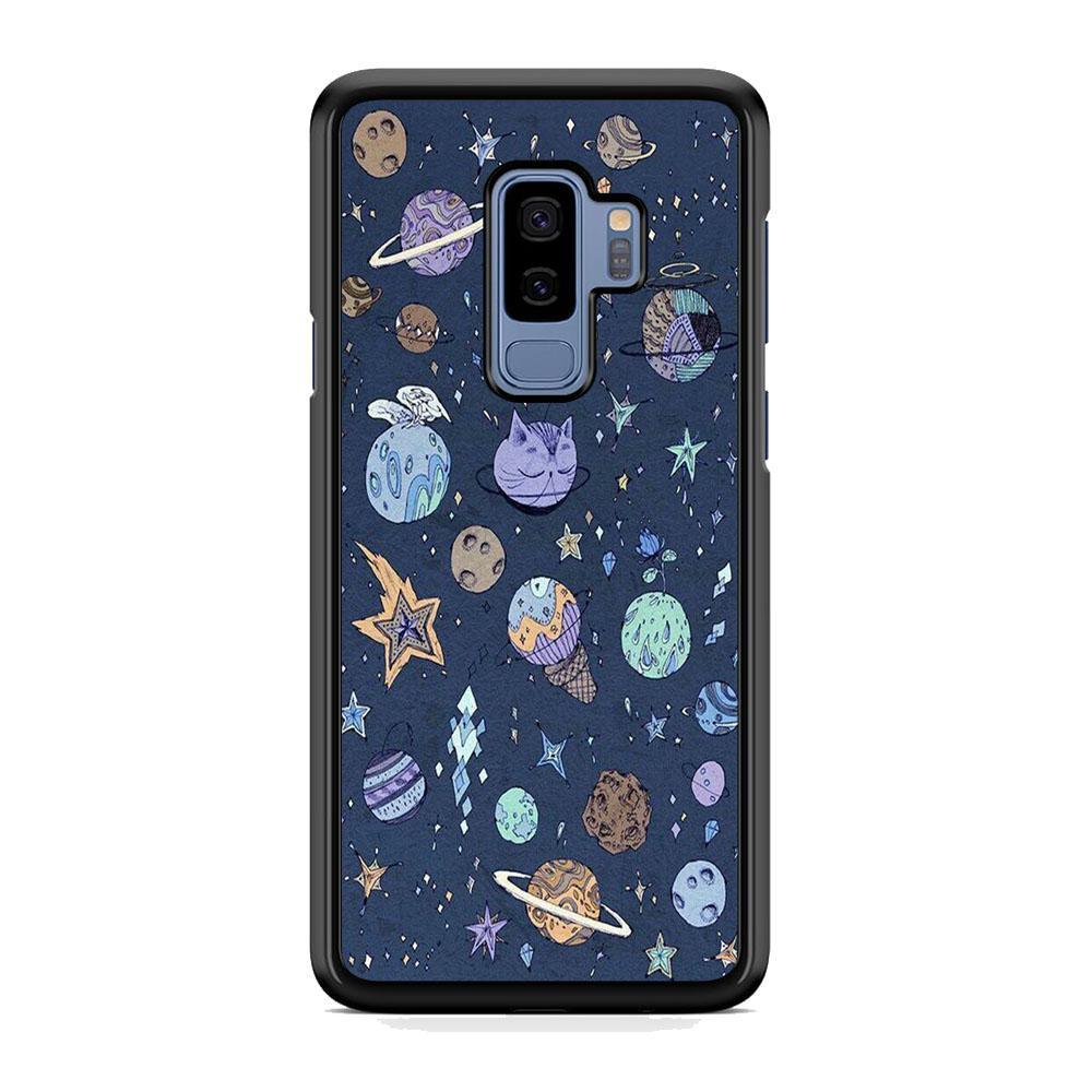 Universe Planet Cosplay Samsung Galaxy S9 Plus Case-Rubber Black (2D Case)-Oxvistore