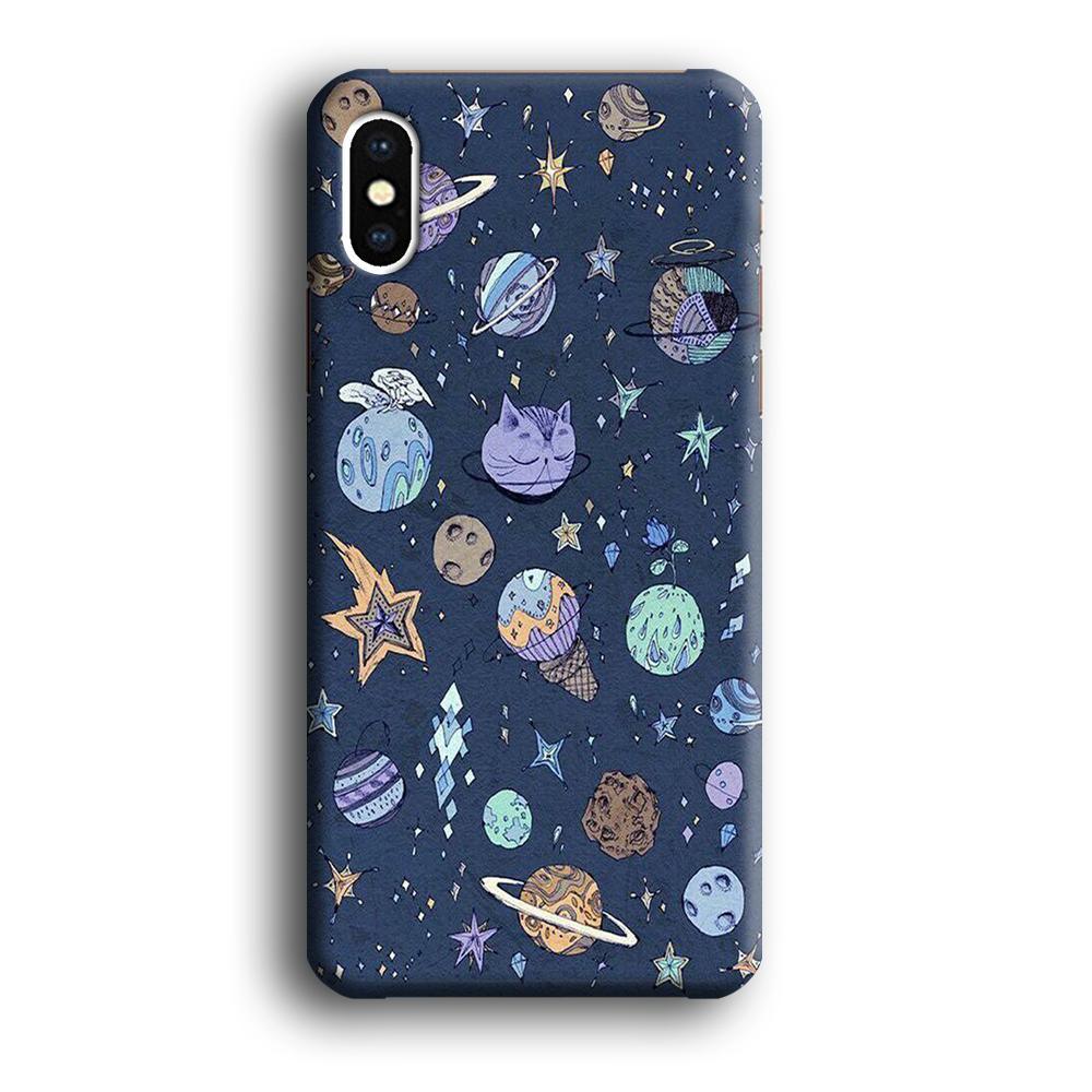 Universe Planet Cosplay iPhone X Case-Oxvistore