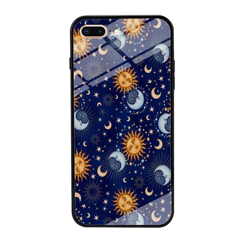 Universe Sun and Moon Face iPhone 7 Plus Case-Oxvistore