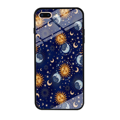 Universe Sun and Moon Face iPhone 7 Plus Case-Oxvistore