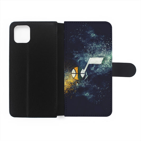 Utah Jazz Art Flip Wallet Phone Case