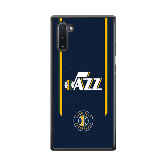 Utah Jazz Color to Inspire Samsung Galaxy Note 10 Case-Rubber Black (2D Case)-Oxvistore