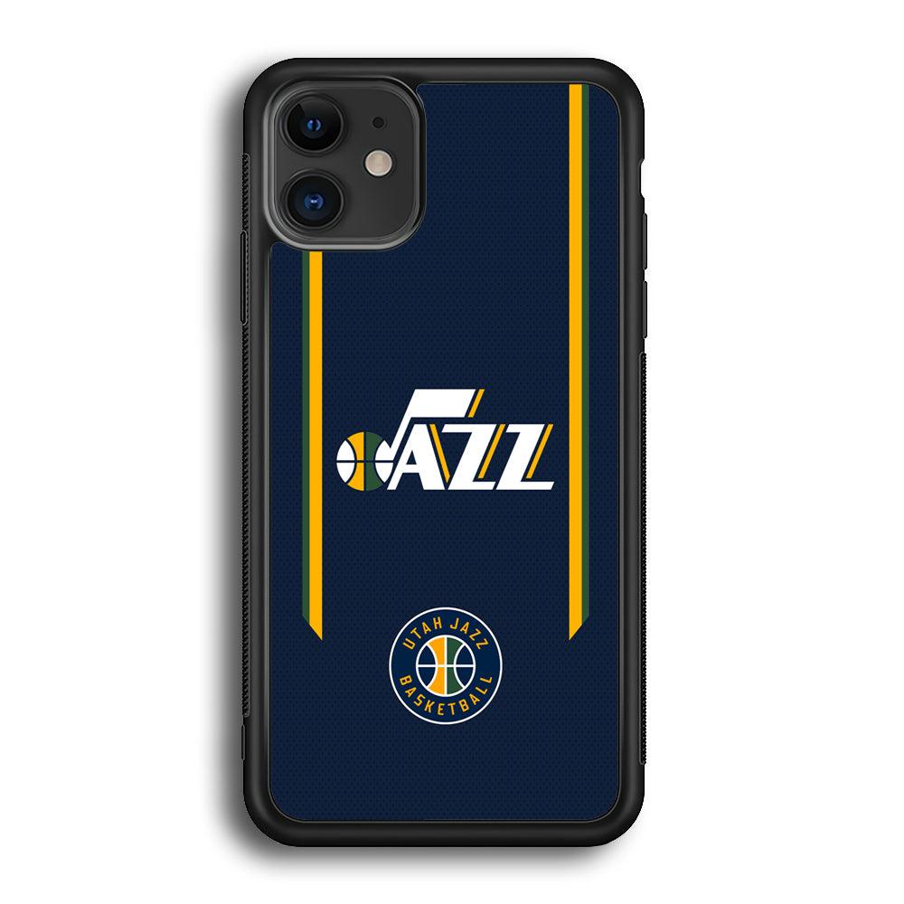 Utah Jazz Color to Inspire iPhone 11 Case-Rubber Black (2D Case)-Oxvistore